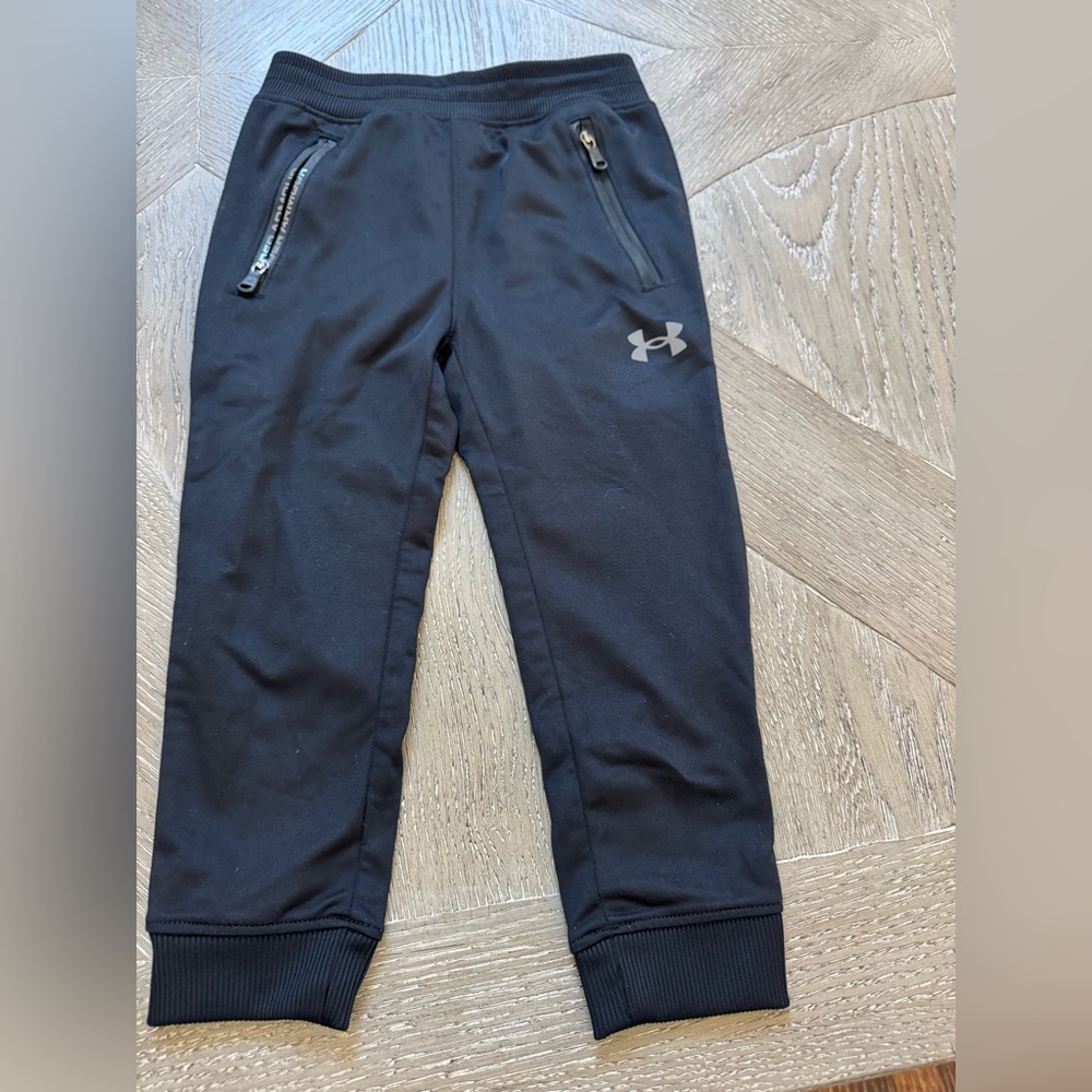 Under Armour Black Boys' Athletic Jogger Sweatpants with Reflective Logo
